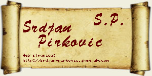 Srđan Pirković vizit kartica